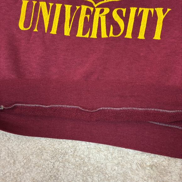 Vintage 80s Cambridge University Crest Raglan Crew Sweatshirt Men's M - Picture 10 of 13